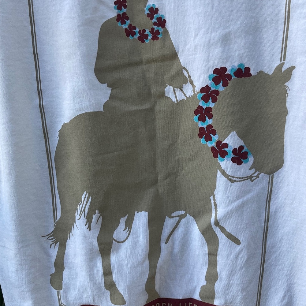 Hawaii Paniolo (Cowboy) White T-Shirt NWOT Size XL